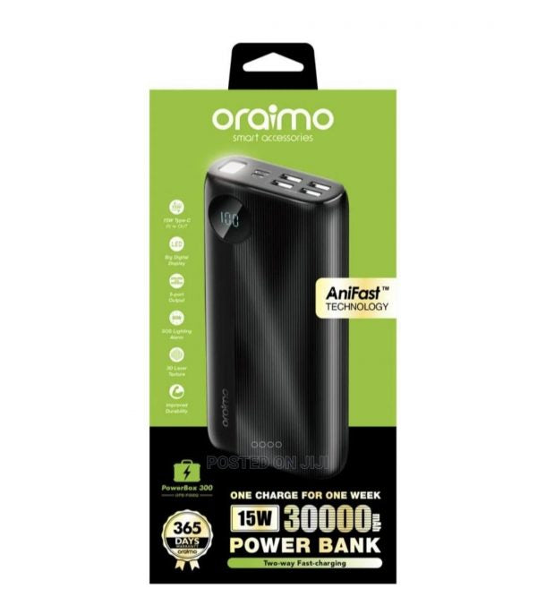 Oraimo 30000 Mah Power Bank "Powerbox